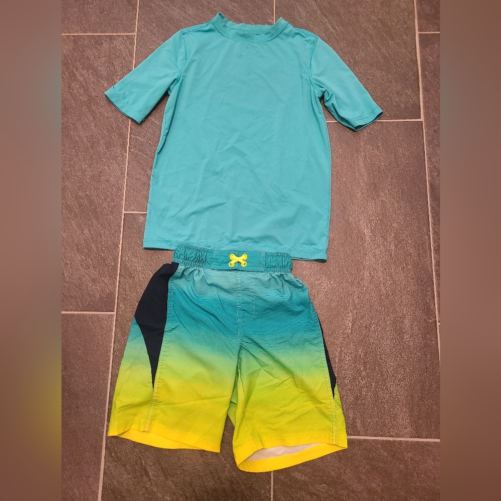 Boys Swim Shirt and shorts